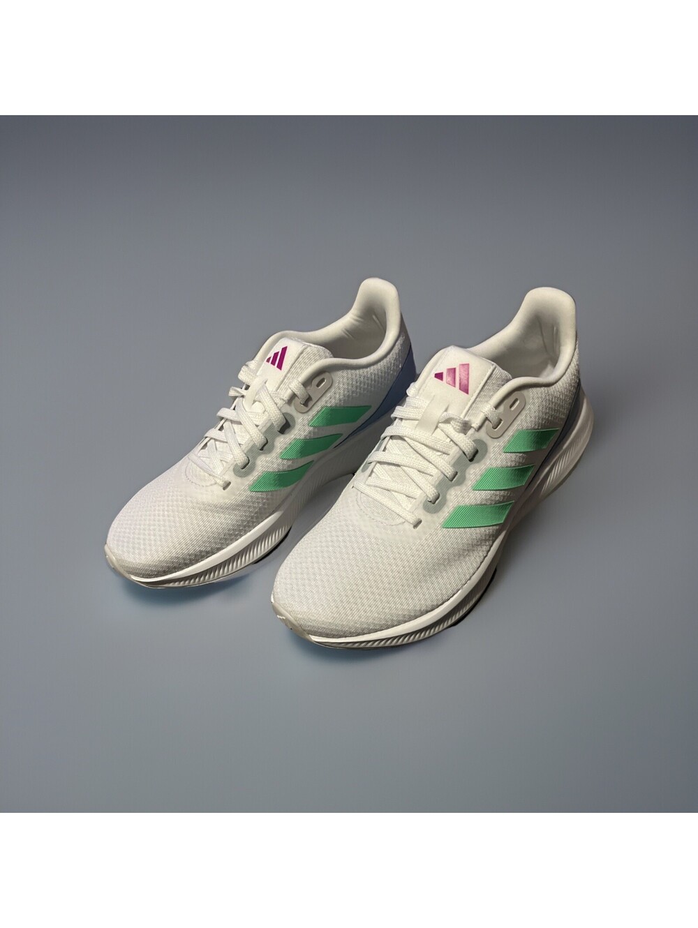 NIB Adidas Runfalcon 3.0 White/Pulse Mint Women’s Size 7.5 Running Shoe HP7561